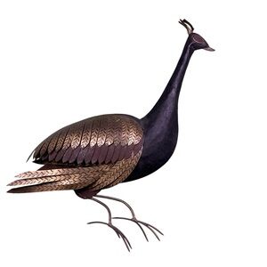 Vintage mid-century metal sculpted bird 11x18 hand made in the USA